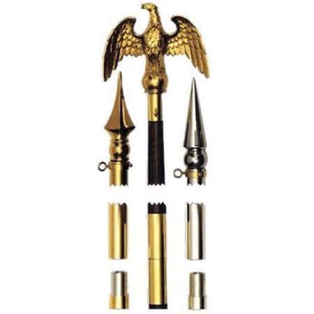 Annin Flagmakers Annin Flagmakers 551900 8 ft. X 1 .25 in. Oak Finish Wood Flag Flagpole 551900